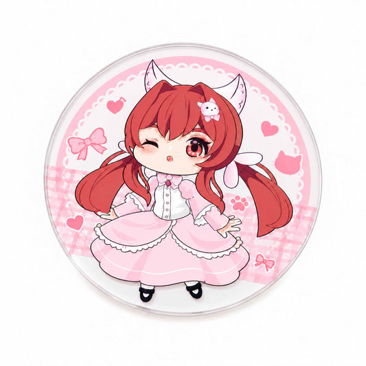 Custom round acrylic coasters made of transparent acrylic; suitable as gifts or decorations.