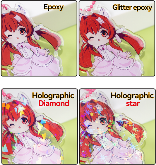 Custom Clear Acrylic Keychains