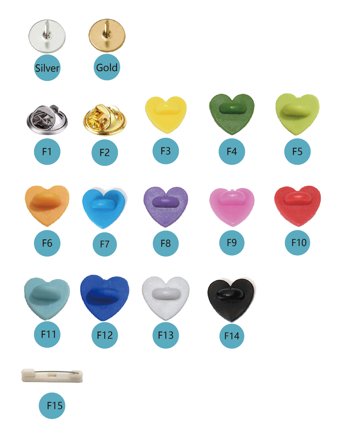 Custom mirror acrylic brooch