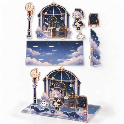 Star observatory acrylic scene standee set
