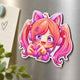 Ultra-thin opaque custom fridge magnet, 2D anime girl magnetic sticker, fridge decorative gift