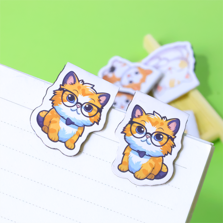 Custom Creative Craft Magnetic Bookmarks With Magnets/Super Cute Cartoon Bookmarks