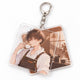 Custom double‑layer ultra‑thin acrylic keychain, barista anime boy gift