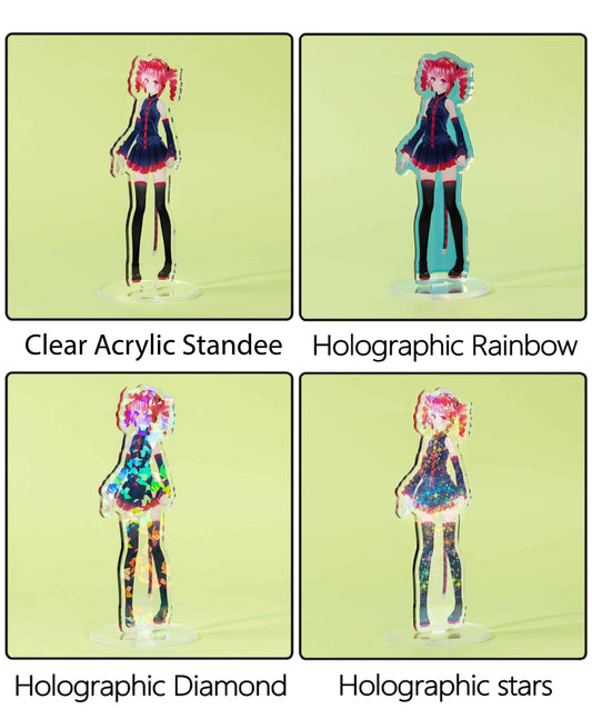 with vibrant printing and clear acrylic material