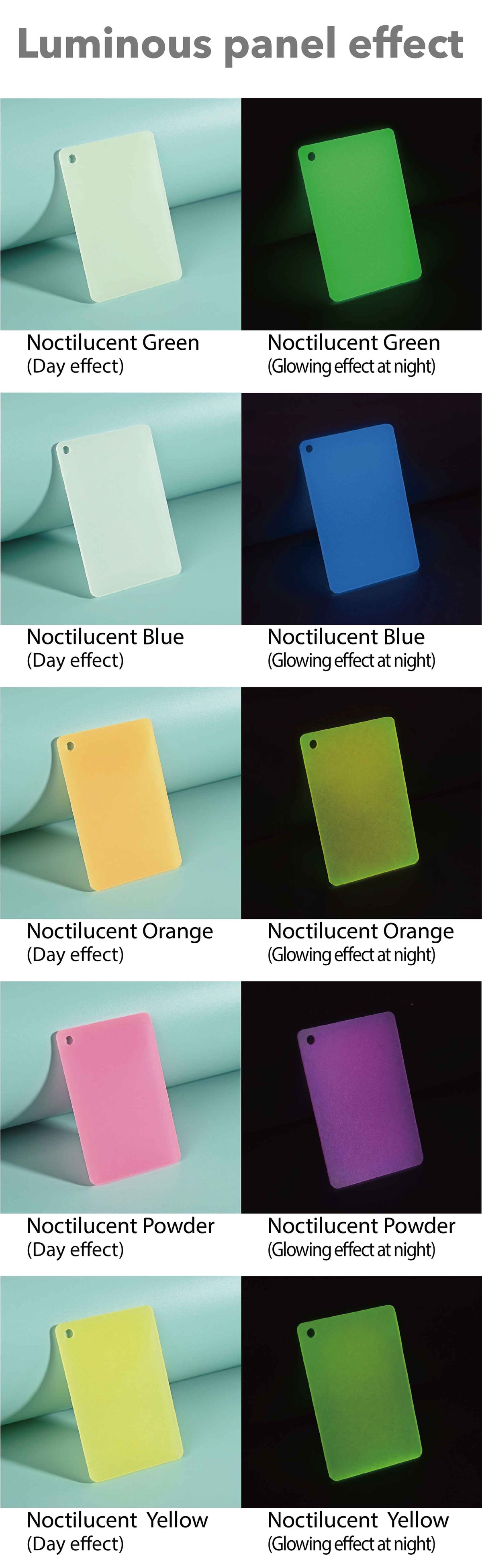 Luminous panel effect LXacrylic