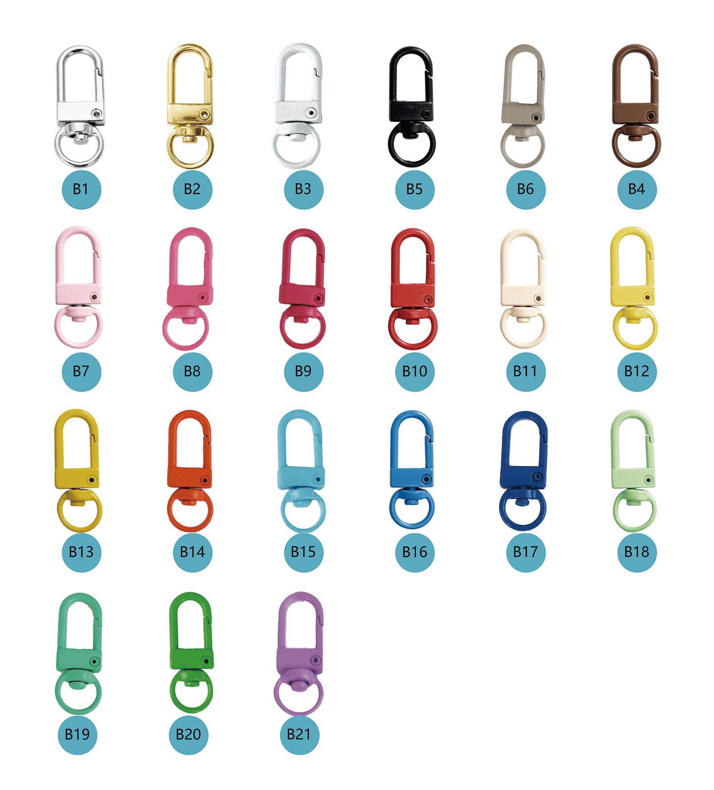 Colored U-shaped accessories，Come to LXacrylic now and choose your favorite transparent acrylic keychain!