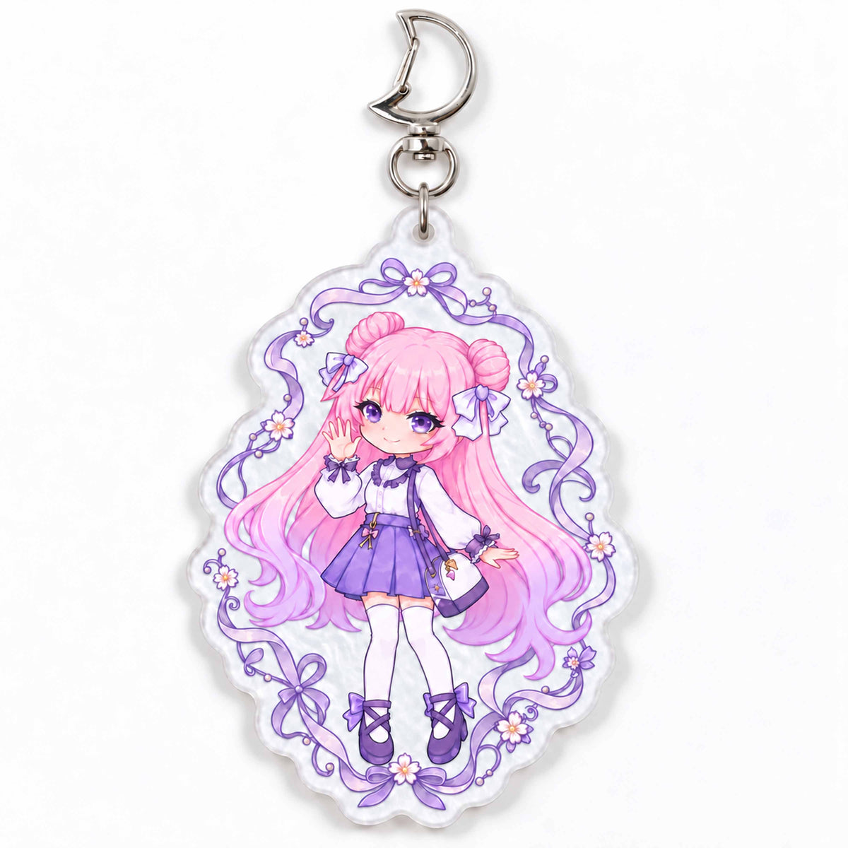 Custom mica-acrylic keychains make an excellent gift for anime enthusiasts.