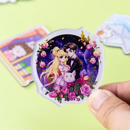 Custom-acrylic-refrigerator-magnets-featuring-anime-style-double-illustrations