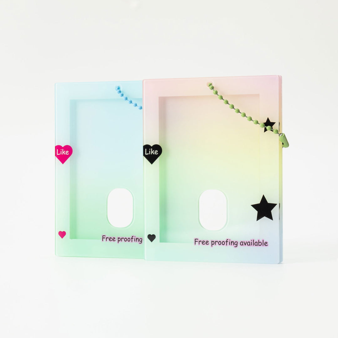 Custom Acrylic Card Holder Anime Souvenir Gift Keychain Charm Acrylic Photo Card Holder - LXacrylic - 