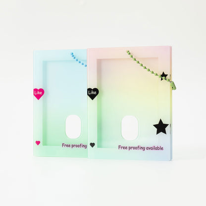 Custom Acrylic Card Holder Anime Souvenir Gift Keychain Charm Acrylic Photo Card Holder - LXacrylic - 