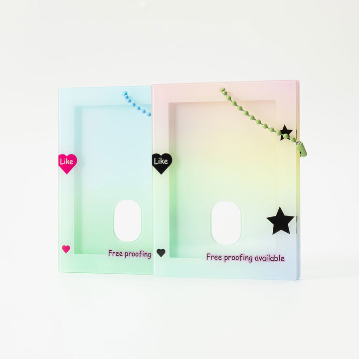 Custom Acrylic Card Holder Anime Souvenir Gift Keychain Charm Acrylic Photo Card Holder - LXacrylic - 