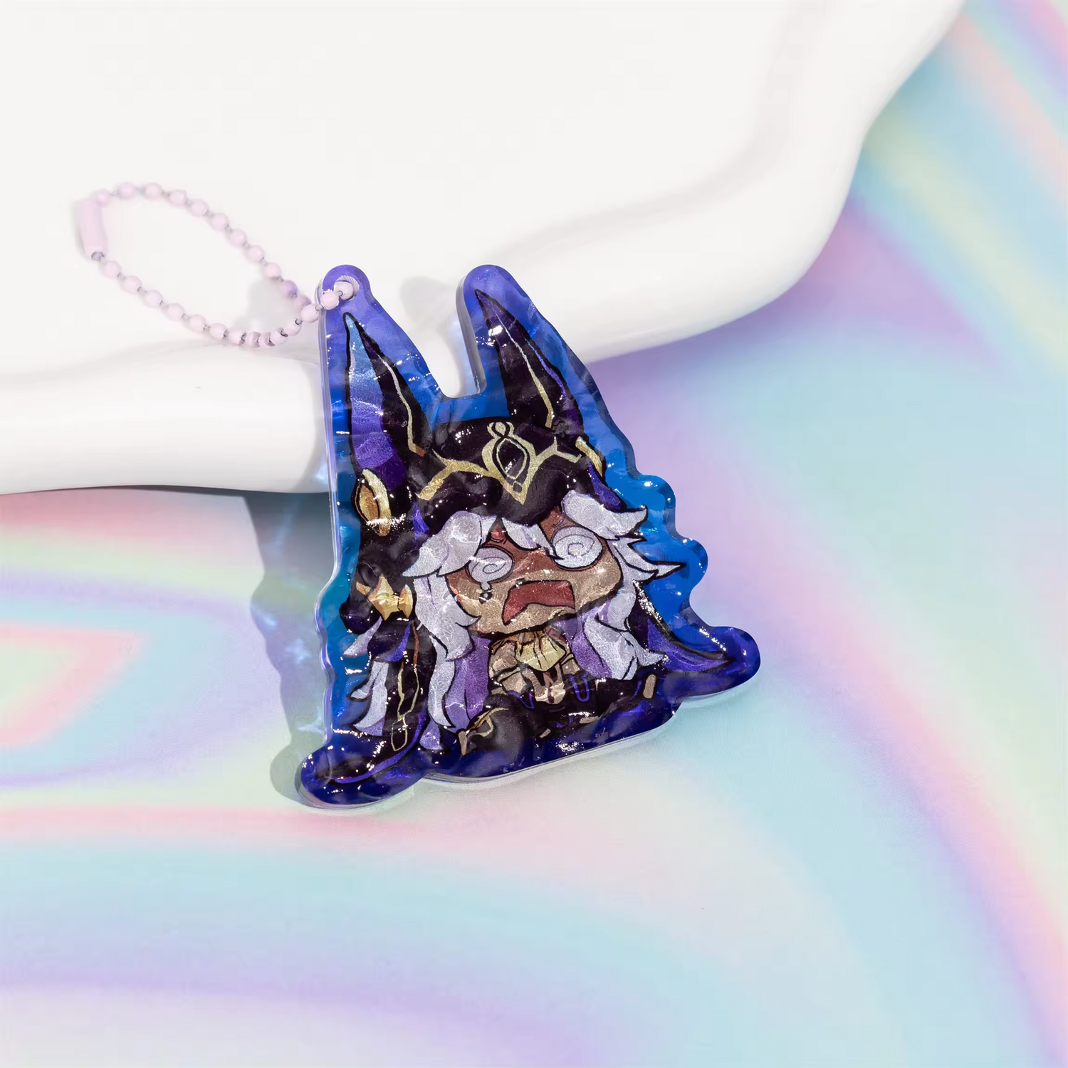 Custom Printed Water Ripple Acrylic HD Keychain Acrylic Keychain Gradient Water Ripple Acrylic - LXacrylic - 