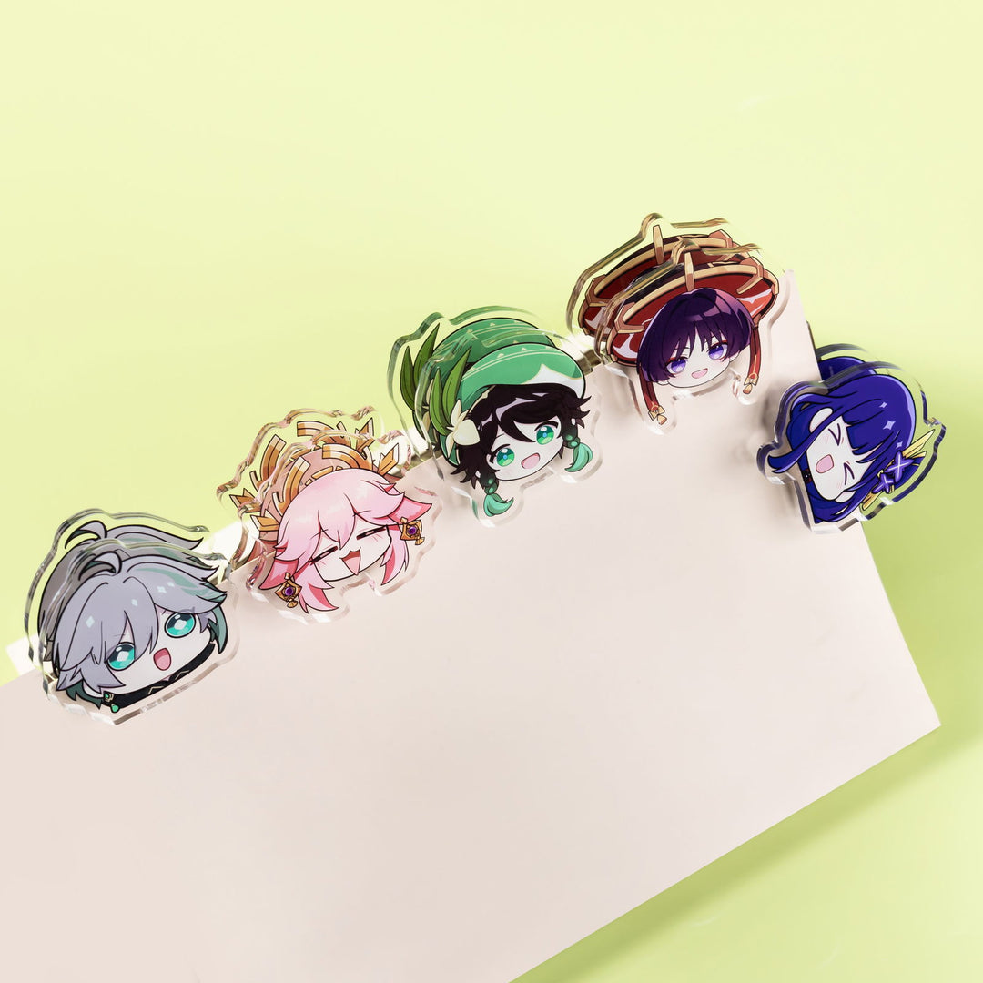 Custom cute acrylic stationery note clip custom cartoon anime PP acrylic clip - LXacrylic - 