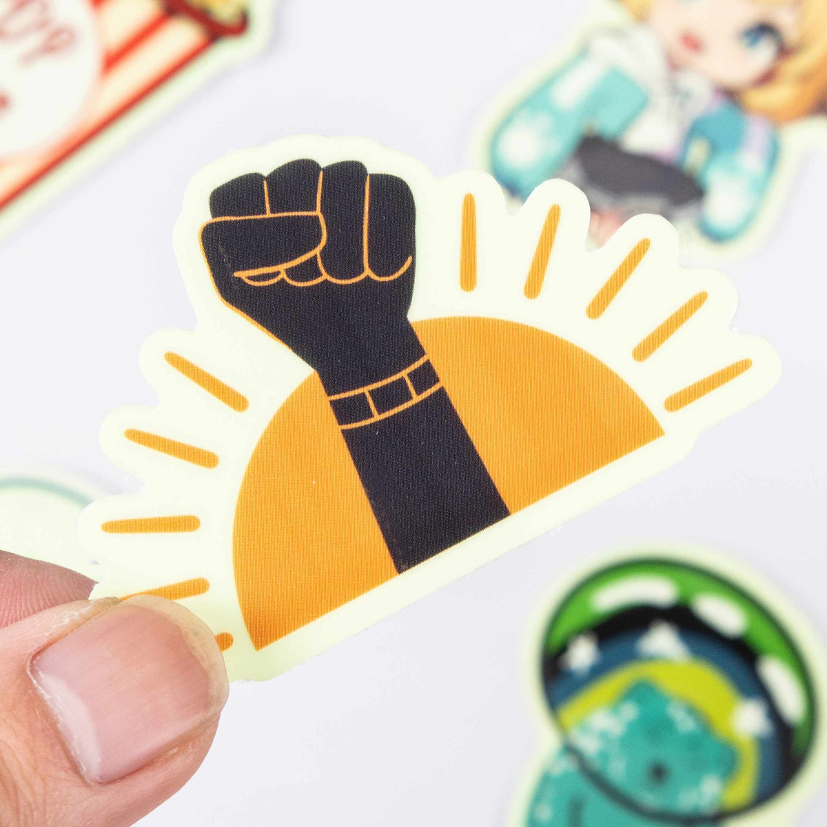 Custom Glow In The Dark Stickers