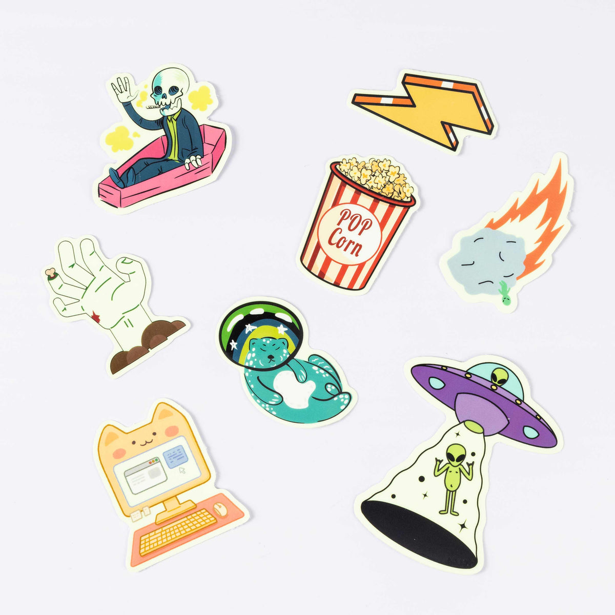 Custom Glow In The Dark Stickers