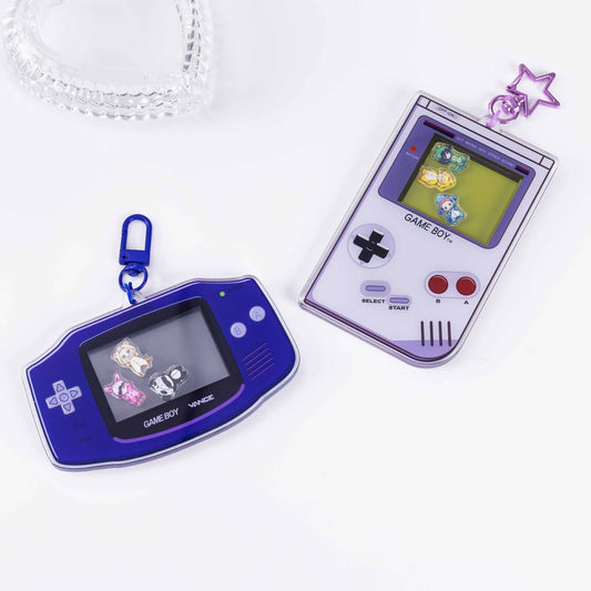 Premium shaker acrylic keychain with custom printing and clear acrylic layers