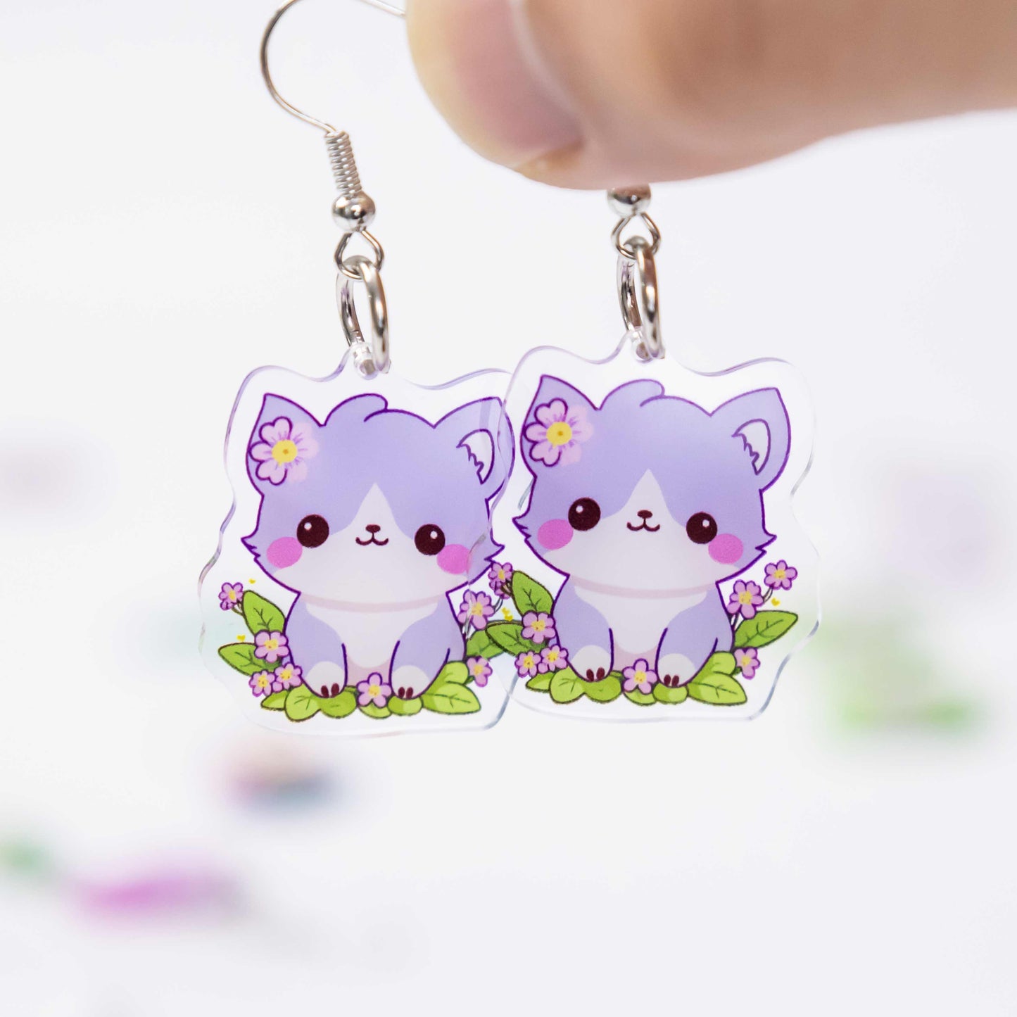 Premium custom acrylic jewelry earrings with unique shapes and finishes