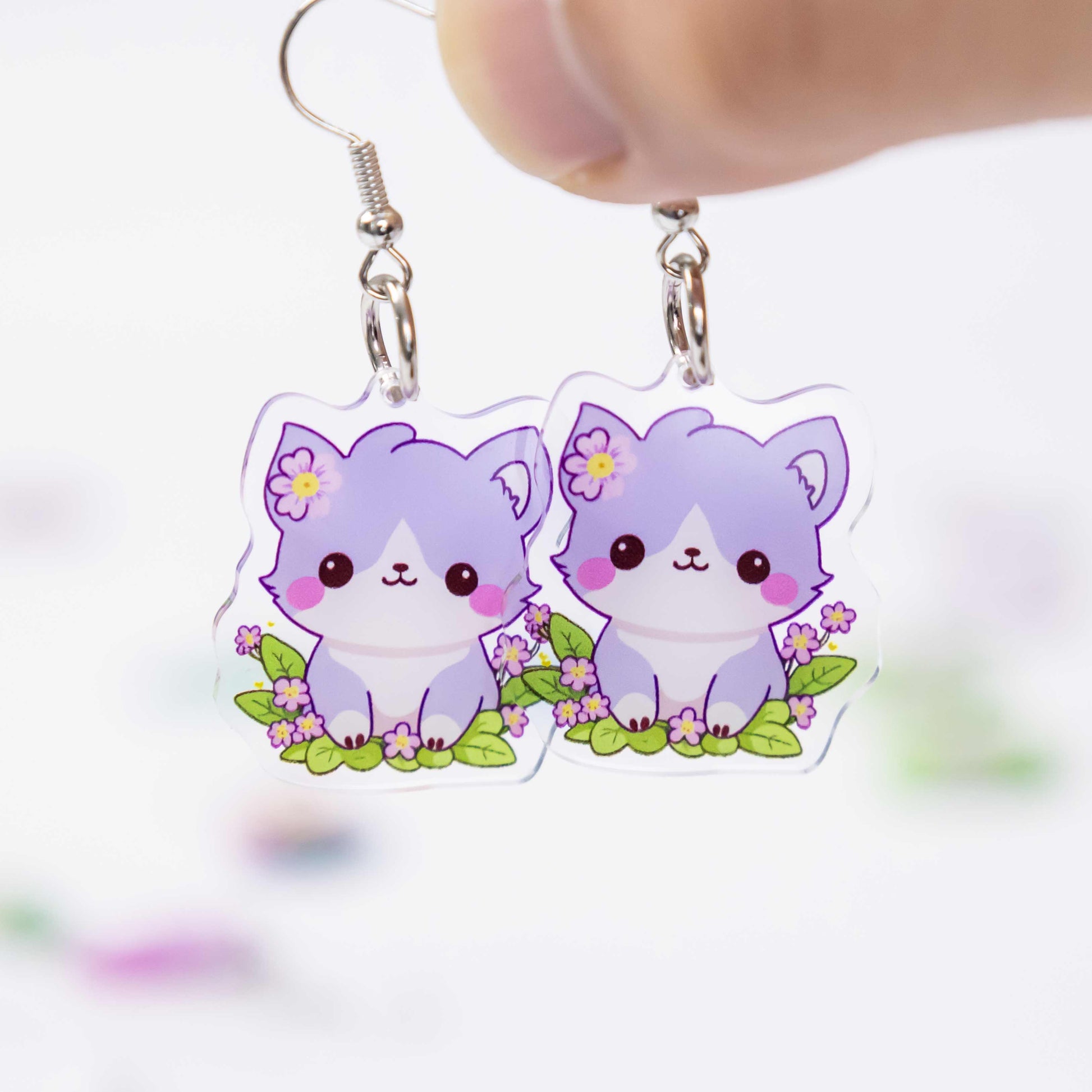 Premium custom acrylic jewelry earrings with unique shapes and finishes