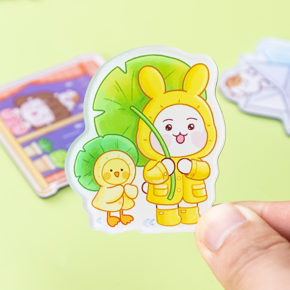 Custom acrylic refrigerator magnets