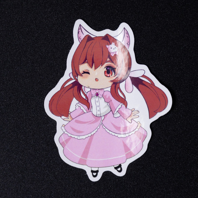 Custom waterproof vinyl sticker sheet with precise die cut edges