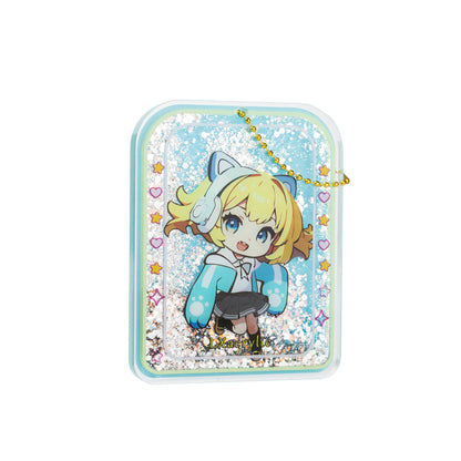 Wholesale quicksand acrylic keychain manufacturing with custom shapes and artwork