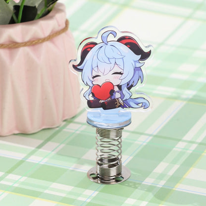 Custom Spring Shake Acrylic Standee, anime character swing acrylic figure desk ornament
