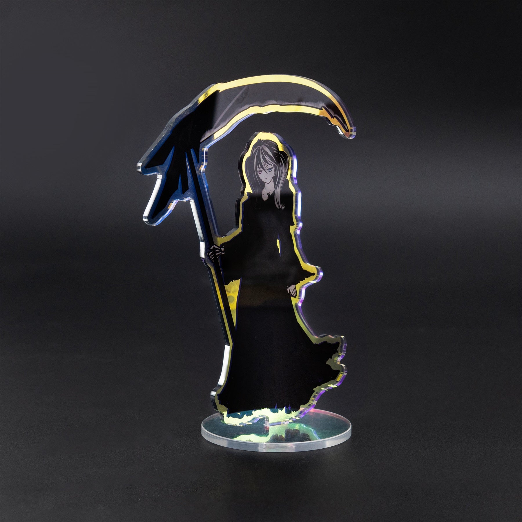 Premium acrylic standee with custom base design and professional printing