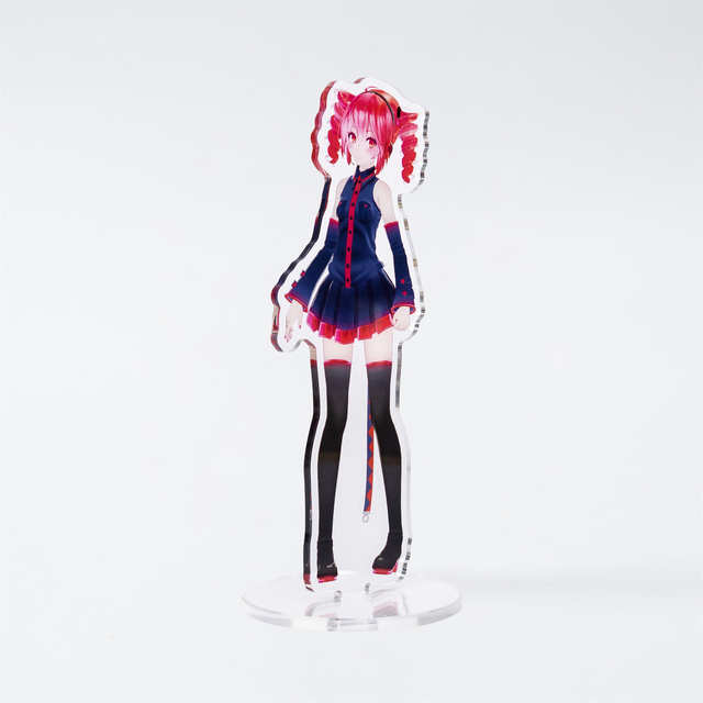 Custom acrylic standee with personalized design and premium display base