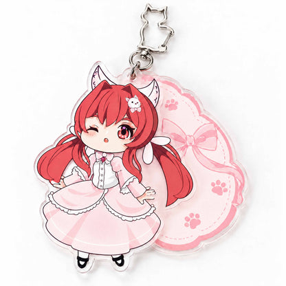 Custom printed dual‑layer ultra‑thin acrylic keychain, creative present idea