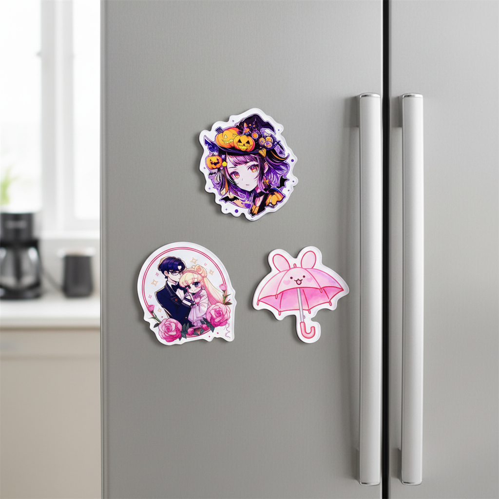 Custom acrylic refrigerator magnets
