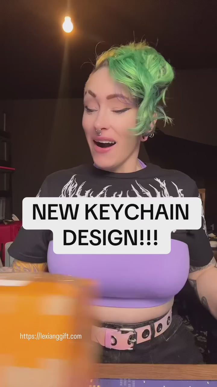 Double-Sided Epoxy Resin Acrylic Keychain