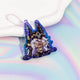 Custom water ripple acrylic keychain with transparent wave effect and personalized design