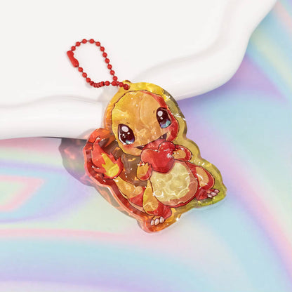 Custom acrylic keychain manufacturer with water ripple effect and unique shape design