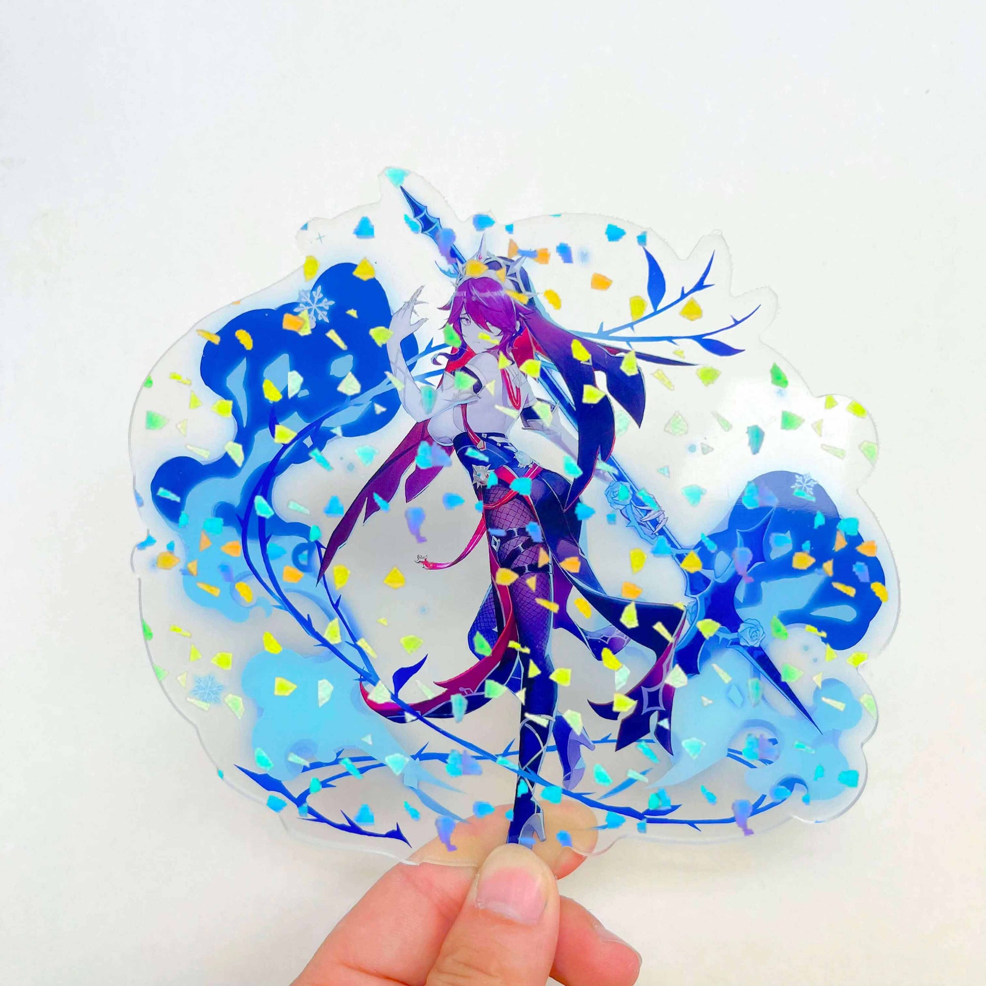 Custom Anime Acrylic Holographic Diamond Stand