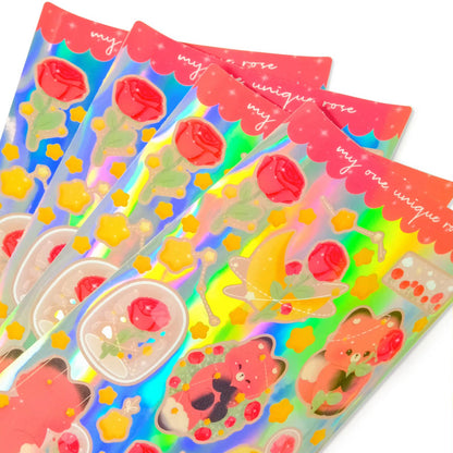 Personalized kiss cut sticker sheet for brands creators and merchandise projects